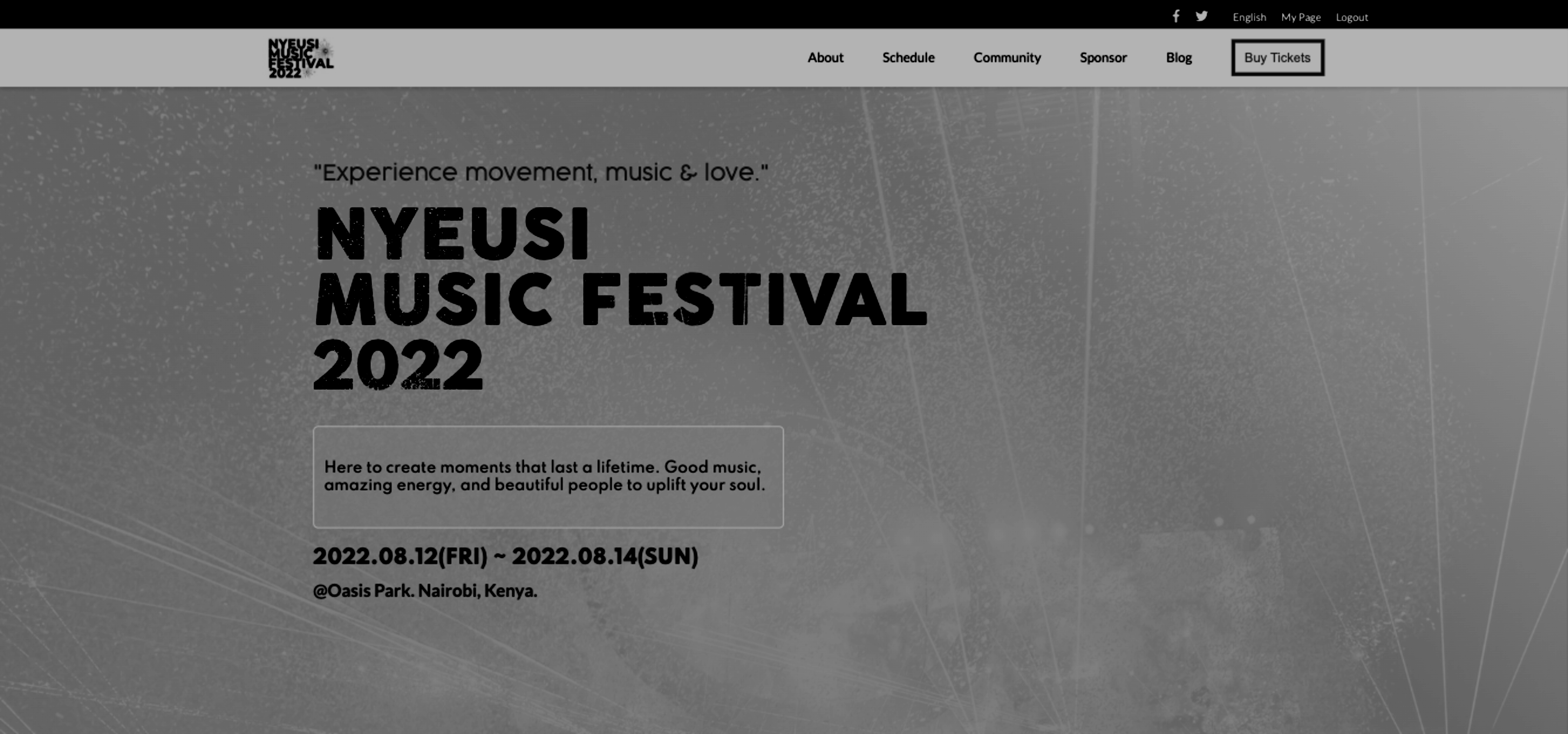 Nyeusi Fest Site